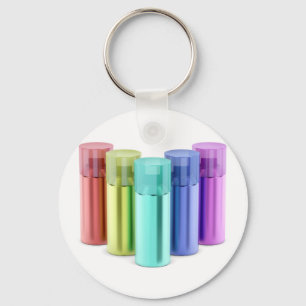 Porte-clés Canettes aérosol multicolores