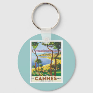 Porte-clés Cannes vintage Cote d'Azur
