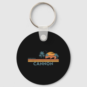 Porte-clés Cannon Beach Oregon Vacances d'été Vintage 70s
