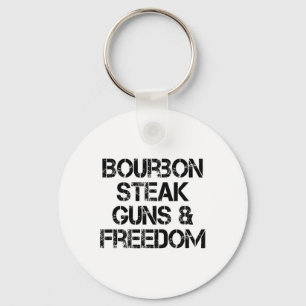 Porte-clés Canons À Steak Bourbon Et Liberté Usa Drapeau Whis