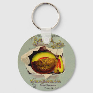 Porte-clés Cantaloupe Semences Publicité Art Antique