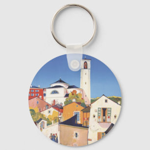 Porte-clés Canton de Tessin vintage Suisse
