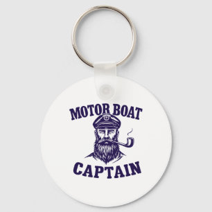 Porte-clés Capitaine de bateau à moteur Tee tenue de plaisanc