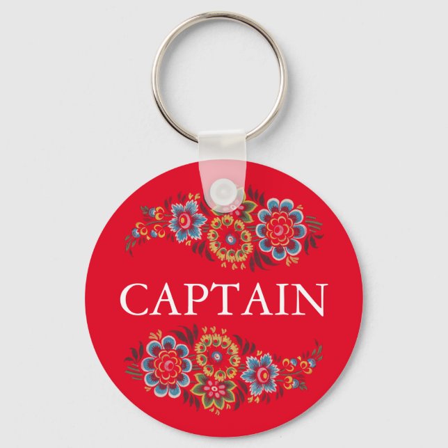 Porte-clés Capitaine Narrowboat (Recto)