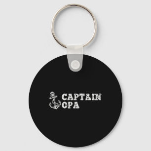 Porte-clés Capitaine Opa Voilier Bateau Vintage Ancre Bateau