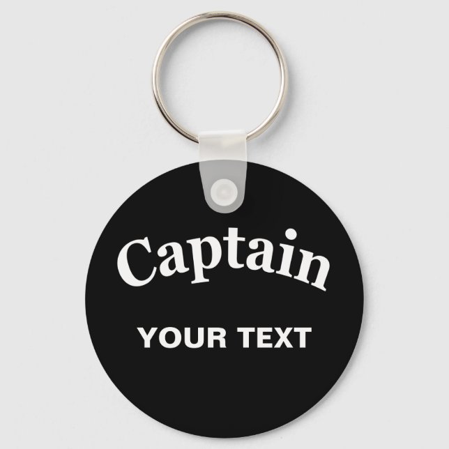 PORTE-CLÉS CAPITAINE PERSONNALISÉE (Recto)