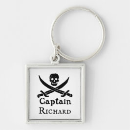 Porte-clés Capitaine pirate personnalisée