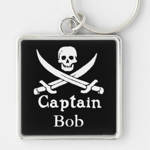 Porte-clés Capitaine pirate personnalisée