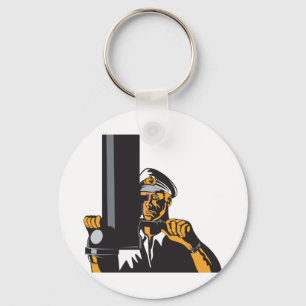 Porte-clés Capitaine sous-marine