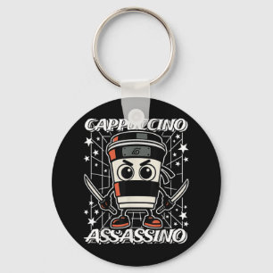 Porte-clés Cappuccino-assassino Italien brainrot Café Assas