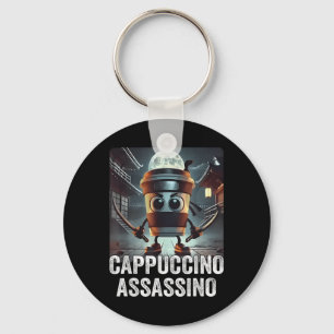 Porte-clés Cappuccino Ino, Italien Brainrot Meme, Espresso Me