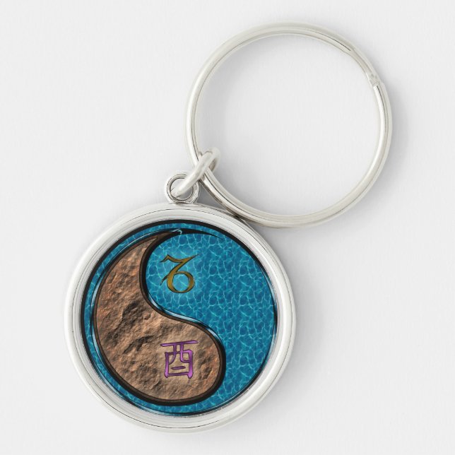 Porte-clés Capricorne et Porte - clé de la grille d'eau (Devant)