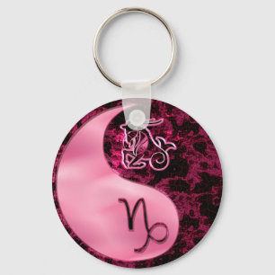 Porte-clés Capricorne Yin Yang