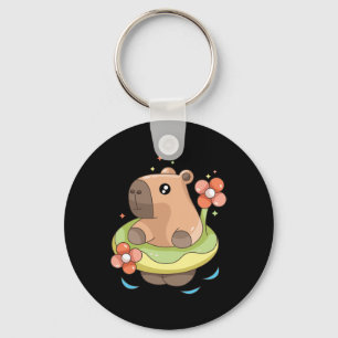 Porte-clés Capy Capybara Floatie Funny Xmas En Juillet Filles
