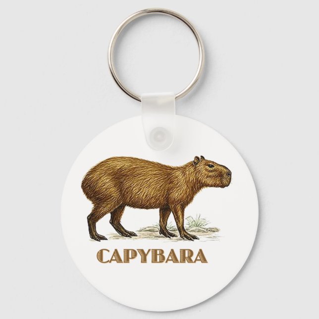Porte-clés capybara (Recto)