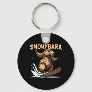 Porte-clés Capybara Snowboard - Snowboard Snowboard Snow