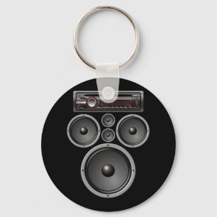 PORTE-CLÉS CAR STEREO SPEAKERS SYSTÈME AUDIO HALLOWEEN COSTUM