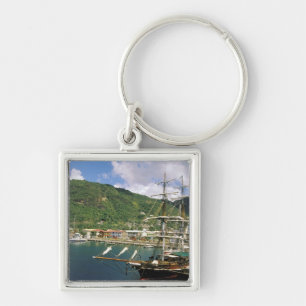 Porte-clés Caraïbes, Sainte-Lucie, Soufrière. Bateaux à