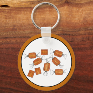 Porte-clés Caramel Candy Sweet Tooth Food Illustration