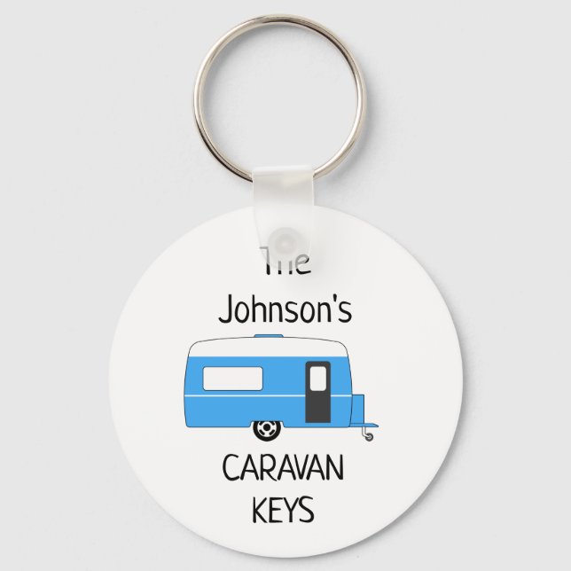 Porte-clés Caravan Keys personnalisées nom Porte - clé (Recto)