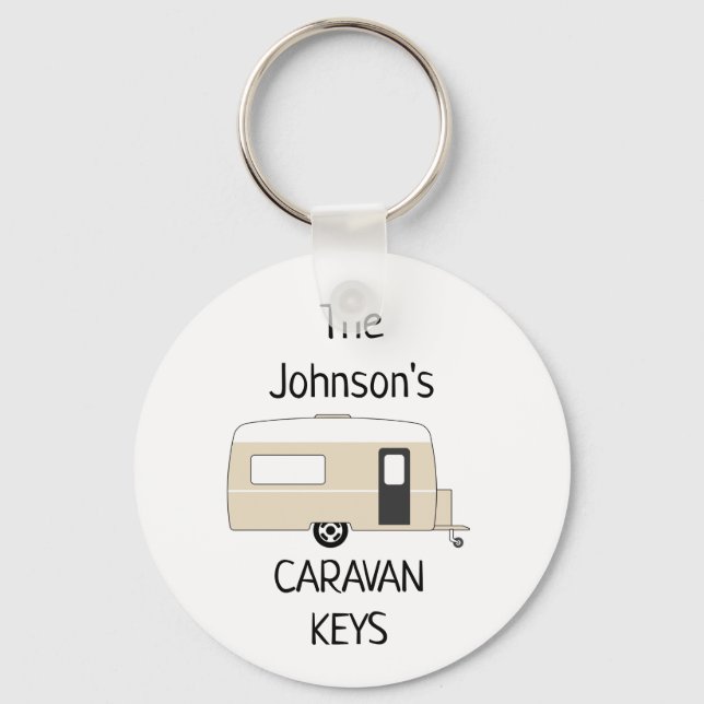 Porte-clés Caravan Keys personnalisées nom Porte - clé (Recto)