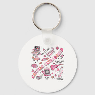 Porte-clés Cardiac Ultrasound Valentine Pour Infirmière Valen