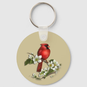 Porte-clés Cardinal masculin sur Porte - clé Dogwood