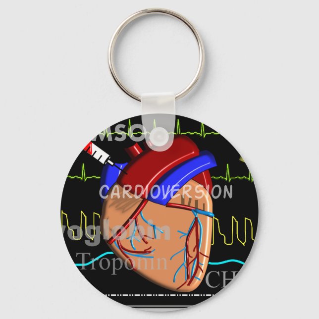 Porte-clés Cardiologie Porte - clé de conception cardiaque (Recto)