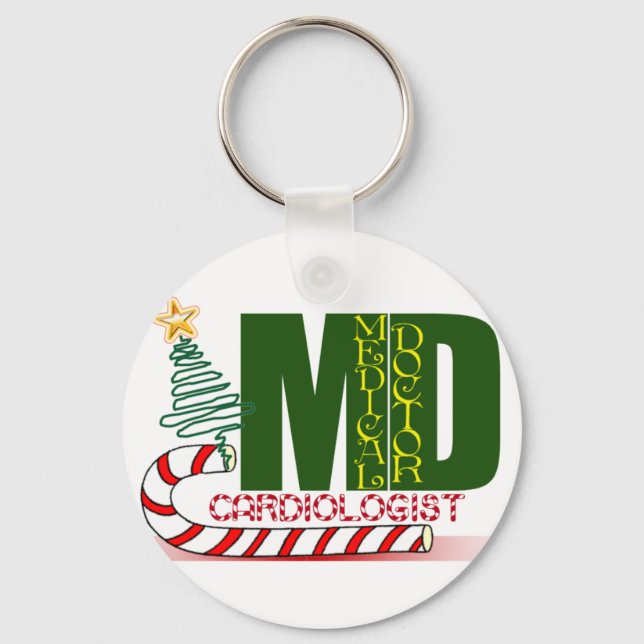 PORTE-CLÉS CARDIOLOGUE DE NOËL (Recto)