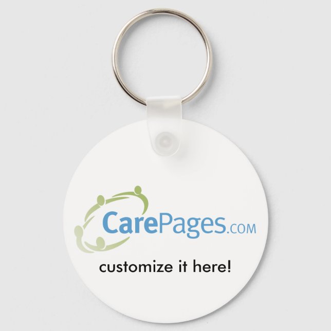 Porte-clés CarePages.com Porte - clé personnalisé (Recto)