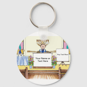 Porte-clés Caricature de Bar Mitzvah par PrintedPerfection.co