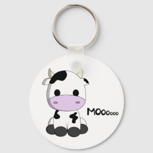 Porte-clés Caricature de la petite vache