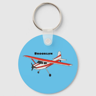 Porte-clés Caricature de l'avion à train de vélo