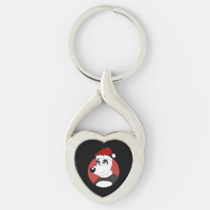 Porte-clés Caricature de Noël avec mignon porte - clé d'ours