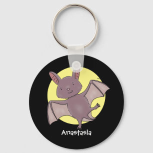 Porte-clés Caricature de vol de chauve-souris