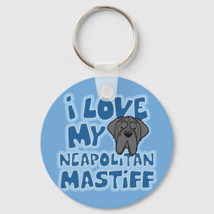 Porte-clés Caricature J'aime mon maçon napolitain
