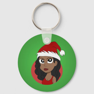 Porte-clés Caricature pour fille de Noël