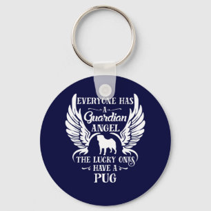 Porte-clés Carlin chien gardien ange