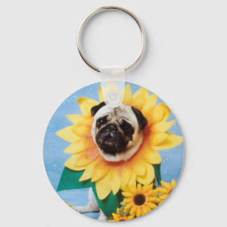 Porte-clés Carlin Chien Porte - clé de tournesol