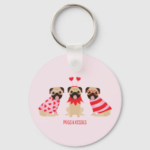 Porte-clés Carlins Et Baisers De Bons Chiens Carlins