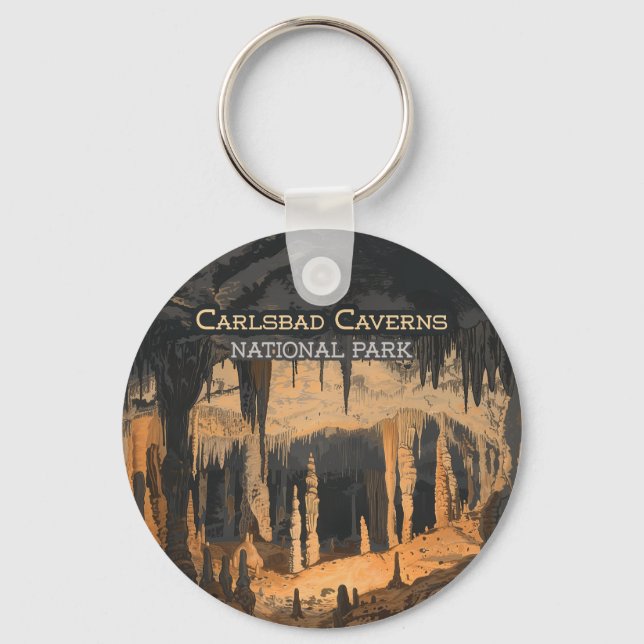 Porte-clés Carlsbad Cavernes Parc national Nouveau-Mexique (Recto)