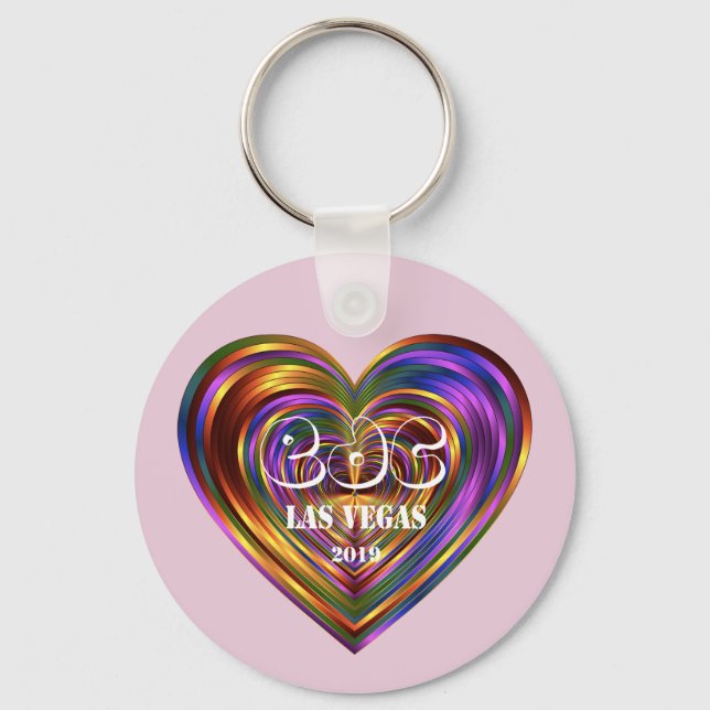 Porte-clés Carnaval de marguerite électrique - Las Vegas 2019 (Recto)