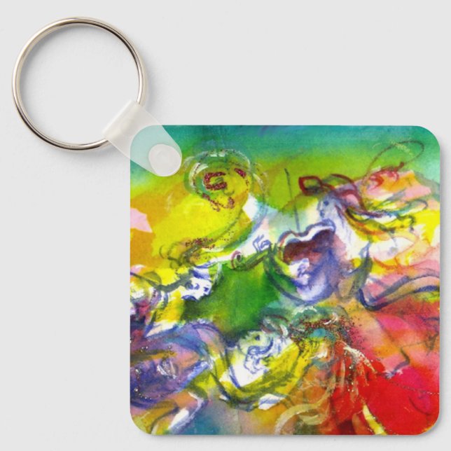 Porte-clés CARNAVAL ITALIEN / Danse, Musique, Théâtre (Recto)
