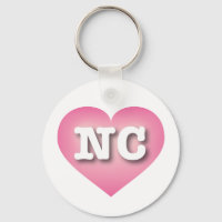 Carolina du Nord Coeur rose Fade - J'aime NC