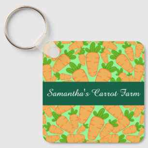 Porte-clés Carottes Oranges Et Vertes