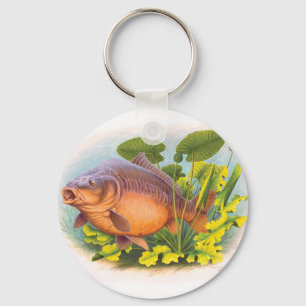 Porte-clés Carpe miroir éclatante