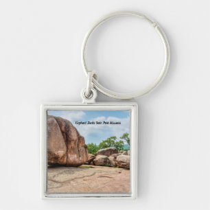 Porte-clés Carré du parc Elephant Rocks State Park