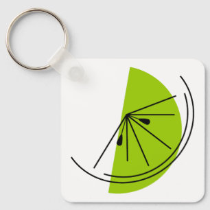 Porte-clés Carré en aluminium porte - clé Citrus Lime