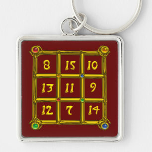 Porte-clés CARRÉ MAGIC 33, Rouge