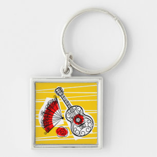 Porte-clés Carré porte - clé espagnol Souvenirs